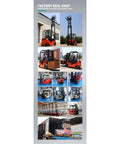 2.5 Ton Forklift Truck With Ergonomic Operator Cabin For Warehouse Material Handling, Hydraulic Cargo Lifting Equipment For Easy Pallet Transport And Beefy Heavy Duty Load Shifting, orange forklift with tall mast