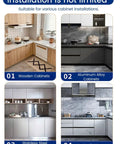 Two Tier Rotating Corner Cabinet Shelf With 360 Degree Swivel For Kitchen Pantry And Bathroom Non Slip Lazy Susan Organizer Rack For Cabinets Space Saving Storage Solution installed in various cabinet types including wood, aluminum, stainless steel, and marble.