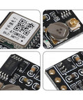 Close-up of Dual Mode GPS BDS Flight Control Module with ATGM336H chip for Arduino, DIY drones, NEO M8N, NEO 6M compatible.