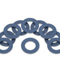 Image of 12mm Aluminum Oil Drain Plug Washers Pack Of 10 - Leak-Proof Gasket Seals for Tight Oil Leaks on Toyota, Lexus, and Scion engines.