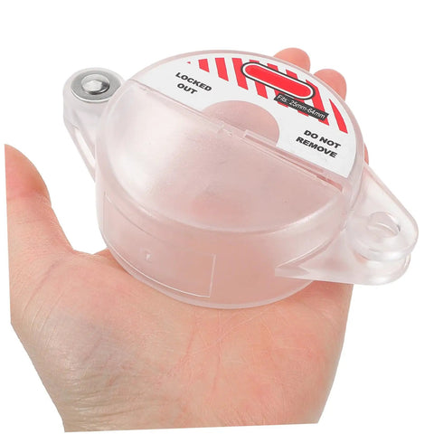 Heavy Duty Gate Valve Lockout Device For Water Spigot Security Features Transparent Window Snap Cover That Keeps Unauthorized Peeps Off Your Gear And Delivers Top Tier Industrial Safety Lockouts For Zero Drama Job Sites