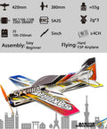 SAKURA Micro Indoor RC EPP 3D F3P Airplane Kit With 420mm Wingspan Unassembled Electric RC Airplane For Indoor Flying Durable Foam Easy Build Different Versions Available displayed with technical specifications