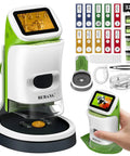Handheld Digital Microscope With Screen 4K Clarity 1000X Magnification Kid Friendly Awesome STEM Science Kit Gift Toys For Curious Young Scientists Aged 5 And Up, white and green