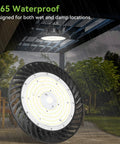 Led High Bay Light 150W 19,500 Lumen 5000K Dimmable 0 to 10V With 5ft US Plug Cable IP65 in outdoor wet location
