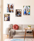 Living room with photos on 36 Pcs Sublimation Canvas Blanks 8.5 x 11 Inches Double Sided Printable Inkjet Canvas Pads