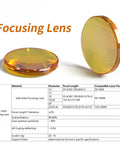 CO2 Laser Focusing Lens 18mm Diameter With 50.8mm Focal Length ZnSe CVD Lens For Engraving And Cutting Machines 50W-180W
