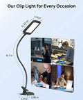 Super Bright LED Desk Lamp With Clamp, 1000 Lumens, 19.7 in Gooseneck, shown in various work scenarios