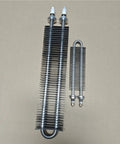 Heavy Duty Stainless Steel Finned Heating Element With Install Plate Top Shelf Build Rock Solid Design Delivers Screaming Fast Heat For Electric Oven Baking And Shop Gear 1100W 500Mm, showing two finned heating elements side by side.