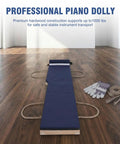 Piano Moving Pad 6 Ft Heavy Duty Sliders With 1000 Lb Capacity Built On Solid Hardwood Platform 72 In Long By 13 In Wide By 6.3 In Tall