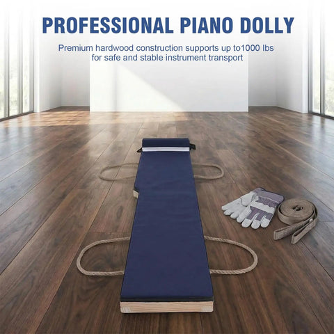 Piano Moving Pad 6 Ft Heavy Duty Sliders With 1000 Lb Capacity Built On Solid Hardwood Platform 72 In Long By 13 In Wide By 6.3 In Tall