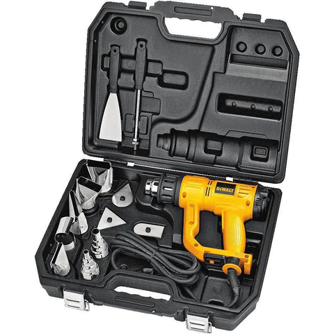 Heat Gun With LCD Display And Accessory Kit For DIY Projects, Adjustable Temperature In 50 Degree Increments, Built In Overload Protection, Includes Hard Case
