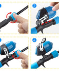Instructions for assembling the Kids Telescopic Fishing Pole Kit with Spincast Reel, 59 Inch Rod, Beginner Fishing Gear Set