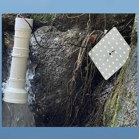 Spiral Hydroelectric Generator 50W Vertical PM Generator For Outdoor Emergency Power USB DC Charging system by waterfall