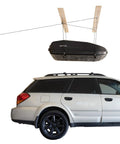 Garage Ceiling Hoist System 4-Point For 10ft Ceilings, One-Person Lift, Supports Up To 45 Lbs (20 Kg), car roof box lifted