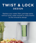 Refrigerator Water Filter For Side By Side Refrigerators Delivers Crisp Clean Water By Reducing Lead Sulfur And 50 Plus Impurities For Odor Free Refreshment Pack Of 1, twist and lock design.