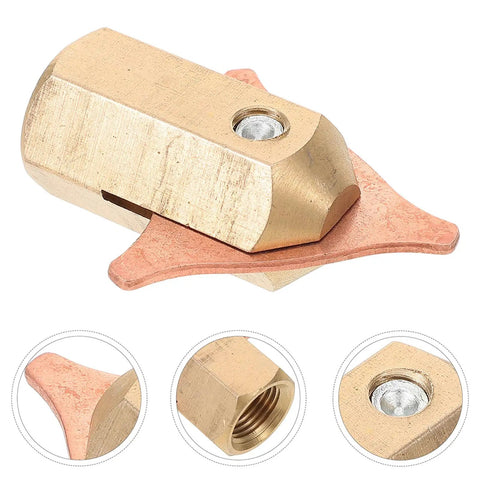 Heavy-Duty Copper Dent Removal Chuck Set For Car Dent Repair Kit - Quick Install, Stable Clamping, DIY Ready Spot Weld Attachment For Auto Body Sheet Metal Repair Tasks, brass chuck close-up