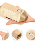 3 Piece Copper Spot Welder Chuck Set For Auto Dent Repair Kit With Stable Clamping And Precision Adjustment Pro Grade Universal Compatibility For Automotive Sheet Metal Repair And Car Dent Removal, copper clamp close-up