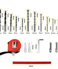 Adjustable Hole Saw Cutter Kit From One And Five Eighths Inch To Eight Inches With Twin Blade And ABS Dust Shield components