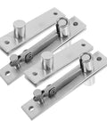 Heavy Duty Hidden Door Hinge Stainless Steel Concealed Cabinet Pivot Hinge 180 Degree Rotation for Modern Doors