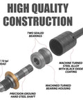 Components of Heavy Duty Dual Bearing Live Center For Woodworking Lathes And Wood Turning Projects No Nonsense Ultra Smooth Performance With Minimal Play For MT2 Lathes Reducing Vibration And Surface Marks