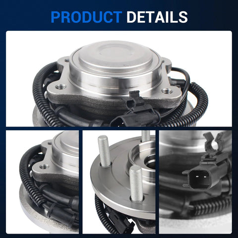 Rear Wheel Hub Bearing Assembly Five Lug With ABS Easy Install For Dodge Grand Caravan 2012 To 2020, Chrysler Town And Country