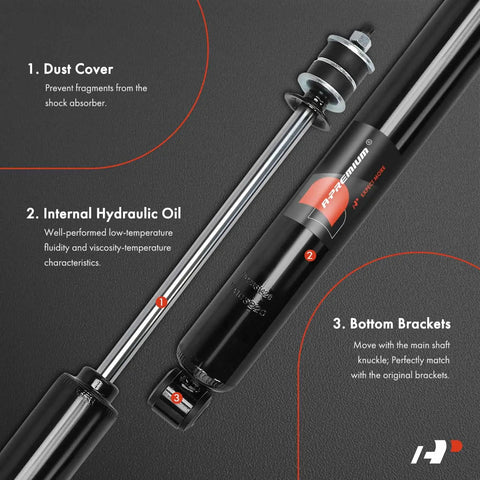 Front Steering Damper Stabilizer For Ford F 250 F 350 Super Duty 2005 2006 2007 4WD 4x4 Pickup Beefed Up Front Suspension