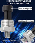 0 To 100 Psi Fuel Oil Pressure Sensor Transducer With Plug And Play Harness Kit One Eighth Inch NPT Thread Stainless Steel 316.