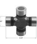 1310 Series Universal Joint 5-153X U-Joint Kit Two Piece Set Greasable With Outside Snap Ring OSR Bearing Cap Diameter 1.062 Inches Cap To Cap 3.219 Inches Fits Auto Driveshafts And Classic Cars