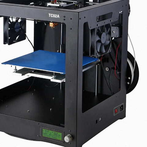3D printer frame with visible red light rocker switch from Two Pack AC250V 10A IEC 320 C14 Inlet Panel Socket With Fuse Red Light Indicator