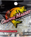 Crappie Magnet 15 Piece Pearl And Black Flake Split Tail Lure Kit For Crappie Fishing in packaging.