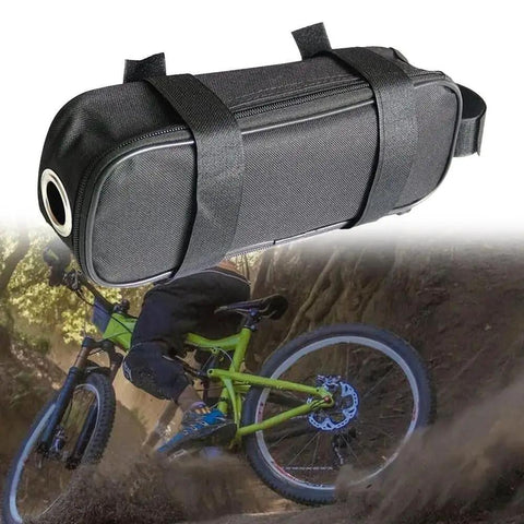 Waterproof Hard Shell Bike Bag For Electric Bicycles Portable Controller Storage Case With Two Straps To Secure Battery Large Capacity 27x9.5x7 Cm Easy Mount For Road And Mountain Bikes Rugged Weatherproof Cycling Accessory
