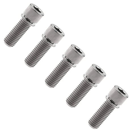 Ride Ready Titanium M7 Bolt With Washer 25mm Socket Cap Head Screws For Bike Parts Pack Of 5