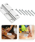 Lift Off Hinges Set Heavy Duty Stainless Steel Detachable Small Swing Hinges and screws with installation demonstration