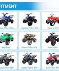 Image showing fitment options for Electric Wiring Harness Kit For 110cc And 125cc Chinese ATVs Quad Bikes Like Taotao Coolster 4 Wheeler