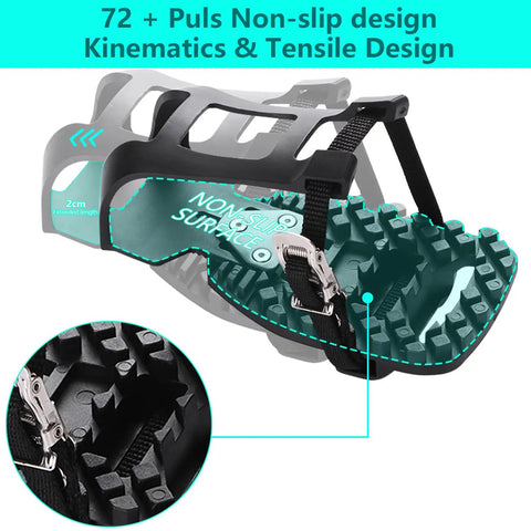 Toe Cage Clips For Peloton Pedals Adapters Convert Look Delta Pedals To Toe Clip Cages With Straps For Regular Sneakers, top view