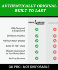 Authentically original drill brush comparison chart for Drill Powered Kitchen Cleaning Kit With Heavy Duty Drill Brush Set.