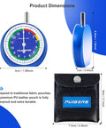 32nds Tire Tread Depth Gauge With Glow In The Dark Luminescent Dial And Storage Bag For Cars Trucks And Motorcycles