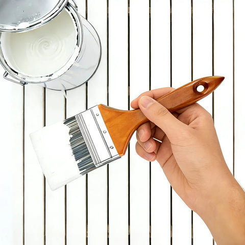 10 Pack Professional Paint Brush Set With Flat And Angled Brushes In Sizes 4 Inch, 3 Inch, 2.5 Inch, 2 Inch, 1.5 Inch And 1 Inch For Walls, Trim And Cabinets, All In One Bulk House Painting Tool Kit For Indoor And Outdoor Projects