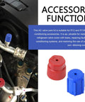 17 Piece Car Air Conditioning Valve Core Kit With Caps And Service Valves For R12 R134A Systems Universal AC.