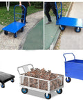 Tough As Nails Heavy Duty Industrial Caster Wheels Top Plate Swivel Casters With Brakes For Furniture and Workbench on carts