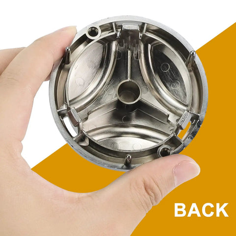 Back view of Washer Washplate Cap Pulsator Cap 5006EA3009B Replacement Part Easy Install Protect Clothes From Sticking No Cap Durable Silver Round Washplate Cap For Smooth Efficient Laundry, ABS