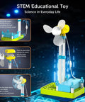 STEM Educational Toy, solar-powered robot windmill model from Solar Powered Robot Kit For Kids Aged 4 To 12, 434 Piece STEM Building Set