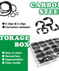 DIY Ready Snap Ring Kit For Every Job Includes 502 C Clips 300 E Clips 31 Sizes Alloy Steel Retaining Rings Plus 5 Pliers And 1 Tweezer For Auto Motorcycle And Home Repairs