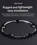 130 BCD Round Bike Chainring 42T Narrow Wide Single Chainring for 8-12 Speed Road Bikes, aluminum construction