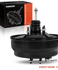 No Hassle Heavy Duty Vacuum Brake Booster For Toyota T100 And Tacoma 1994 To 2001, dual diaphragm, steel, close-up view.