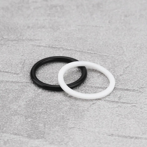 Heavy Duty Quick Release Hydraulic O Ring Seal Kit For BG3 Tractor Plugs, Black and White O Rings, Rubber and PTFE Material
