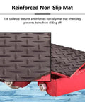 Close-up of reinforced non-slip mat on Beefy 4 Wheel Heavy Duty Machine Skate Dolly Set For Industrial Moving 13227 LB Load Capacity