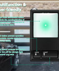Multi Function Garage Door Opener Control Panel Wired Wall Keypad Replacement Compatible With Liftmaster showing illuminated buttons for garage control.