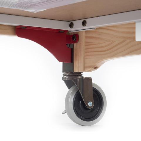 Evacuation Hardware Kit For Serenity Cribs Convert To Evacuation Crib With Metal 3 Point Gusset Plate Design Includes 4 Red Gusset
