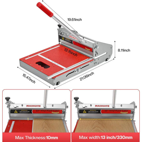 10 Mm All In One Vinyl Cutter Pro Floor Cutting Tool Ready Out Of The Box With A Heavy Duty One Piece Base No Assembly Ultra Rigidity For Clean Precise Vinyl Floor Cuts And Fast Hassle Free Projects. 13-inch blade guide with 10mm max thickness